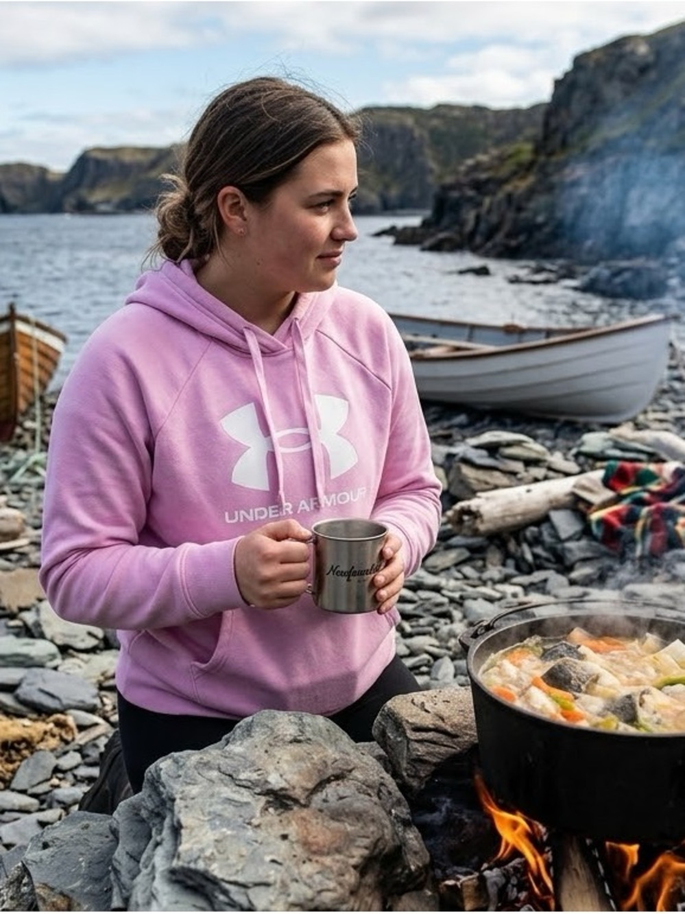 Sz S NWOT Under Armour Pink Hoodie